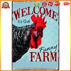 Welcome to Farm Metal Retro Tin Sign Art Wall Plaque Iron Painting Home Poster