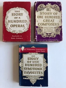 x3 Mini Books The Story of .. Operas Orchestral, Symphonic 40s Grosset & Dunlap - Picture 1 of 12