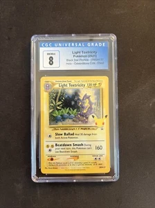 2021 POKEMON SWSH BLACK STAR PROMO 137 LIGHT TOXTRICITY CGC 8 HOLO CELEBRATIONS - Picture 1 of 2