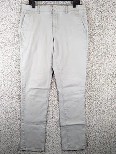 Bonobos Chino Pants Men's Size 34x33 (Tag 36x36) Gray Golf Hike Outdoors - Picture 1 of 15
