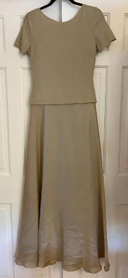 Vintage JS Collections Gold Formal Gown Size 8 - Image 1 of 4