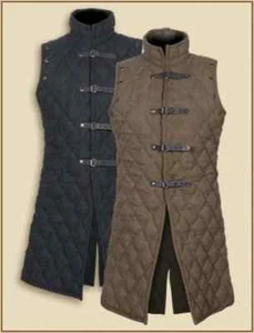 Thick padded Gambeson coat Aketon Medieval Jacket vest Armor COSTUMES DRESS SCA/ - Picture 1 of 3