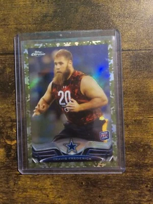 Travis Frederick 2013 Topps Chrome Camo Refractor #157 - Rookie Card - 124 /499  - Image 1 of 3