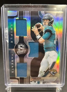 2023 Spectra Trevor Lawrence Triple Threats Jersey /99 #TT-TLA Jaguars Prizm - Picture 1 of 3