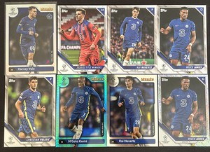 Lot Of 23 Topps Chelse FC Werner Pulisic Mount Aqua Sparkle Vale RC Refractor