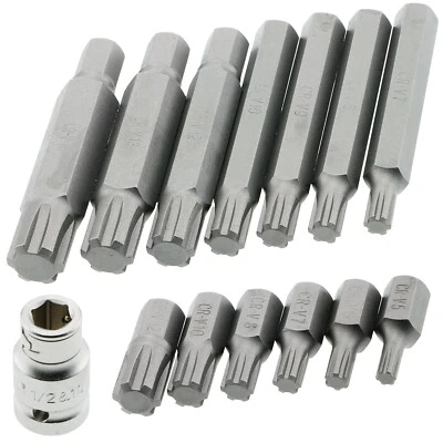 RIBE Steckschlüssel Stecknuss Bit Satz M5 - M14 Keilnut Keil Profil Polydrive - Bild 1 von 4