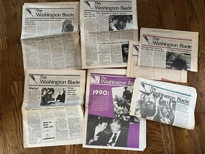 WASHINGTON BLADE GAY NEWSPAPER LOT ~ VINTAGE~ RARE - Picture 1 of 6