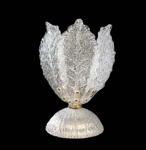 BGA 179/L3F 1 LICHT MIT 3 BLÄTTERN GRANULAT KRISTALL WEISS - Bild 1 von 1