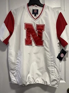 Mens Nebraska Huskers short sleeve side Zip pullover ~ Size Large - Picture 1 of 8