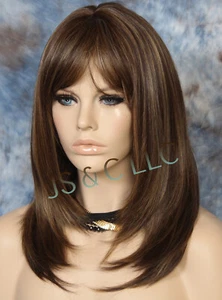 ECHTHAAR MISCHUNG Straight Face Frame Caramel Blonde Mix Heat Safe RL 8/27/613 - Bild 1 von 7