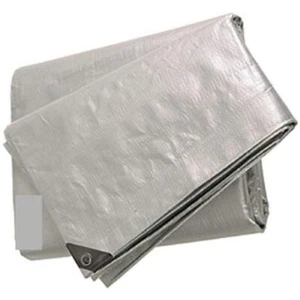 TELONE OCCHIELLATO 8X10 MT - tipo pesante 180GR/mq - Rinforzato telo argento - Foto 1 di 1