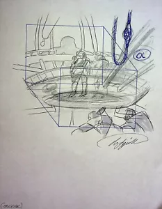 Big Guy and Rusty the Boy Robot FIRMATO Frank Squillace Produzione Concept Art - Foto 1 di 3