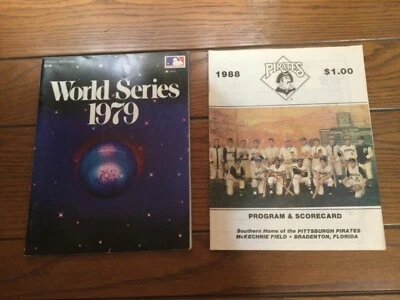 Pittsburgh Pirates World Series Spring Training Program Lot - Image 1 of 4