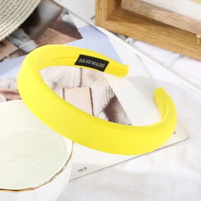 Moda Mujeres Diadema Acolchada Esponja Diadema Aro para el Cabello Accesorios para el Cabello Foto 1 de 4