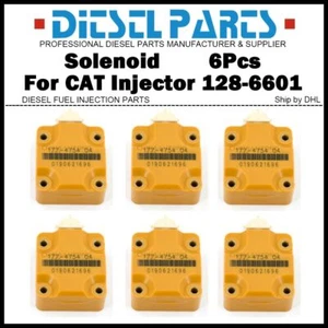 SOLENOIDE inyector de combustible 6 piezas para Caterpillar CAT 3126B 3126E 2593594C91 177-4754 - Imagen 1 de 11