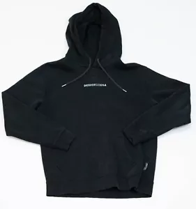 DC Shoes Pullover Hoodie Men's Size M Black Y2K Skater Skateboarding - Picture 1 of 15