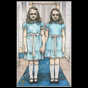 Poster stampa The Shining Grady Twins Sisters King 11x17 firmato Chris Oz Fulton - Foto 1 di 1