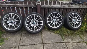 4er Set Original-Zubehör-Hersteller BMW 216 BBS Motorsport Alufelgen + Reifen, 18" E90 - Bild 1 von 12