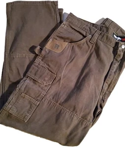 Neu mit Etikett! Wrangler Riggs Workwear Ranger braun RipStop Stoff Cargo Hose Gr. 42 x 32 - Bild 1 von 6