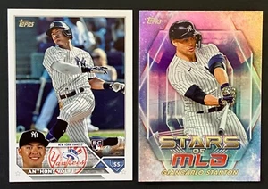 2023 Topps Series 2 Anthony Volpe RC + Stanton New York Yankees - Picture 1 of 2