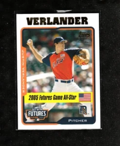 2005 Topps aggiornamenti e highlights JUSTIN VERLANDER Tigers Astros Mets SF Giants - Foto 1 di 2