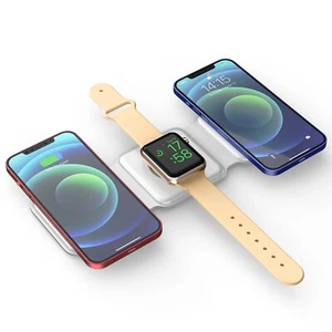 for Apple 3-in-1 Fast Wireless Magnetic Foldable Charging Station - Picture 1 of 5