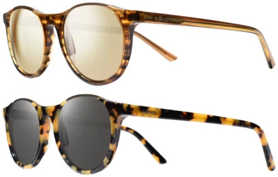 Gafas de sol redondeadas polarizadas para mujer Revo Kendall Toole Nolita - RE1200 - Japón Foto 1 de 4