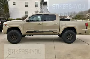 New! fits 2015-2021 Toyota Tacoma ROCKER PANEL SPEARS VINYL DECAL STICKER - Picture 1 of 5