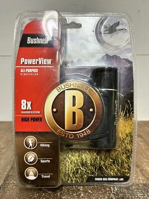 Bushnell PowerView All Purpose 8X21 Binoculars Brand New In Clamshell Packaging - Image 1 of 4