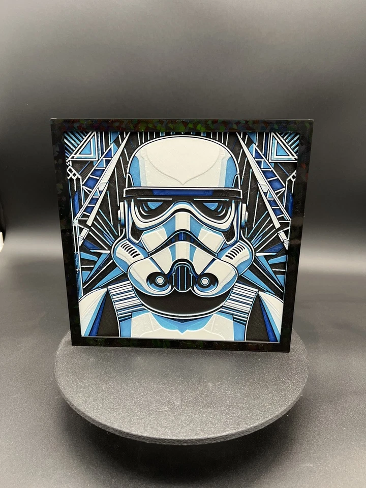 Stormtrooper Art Deco 3D Printed Picture Star Wars Themed - Image 1 of 1
