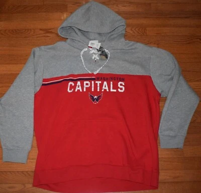 NHL Washington Capitals Hockey Hoodie Sweatshirt Size 2XL - NEW with Tags XXL - Image 1 of 4