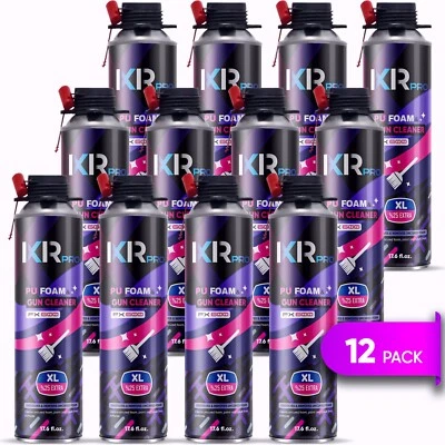 IXIRPRO Foam Gun Cleaner (12 x 9.8 oz. / 277 g) Spray Foam Gun Cleaner, Cured Foam Remov