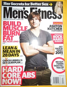 ASHTON KUTCHER mens fitness GINA CARANO Michael Strahan DOUTZEN KROES Adam levin - Picture 1 of 14