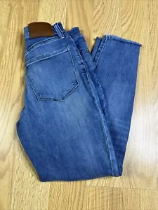 Lucky Brand Jeans Damen 6/28 Bridgette Hochhaus dünn blau Knopfleiste - Bild 1 von 10