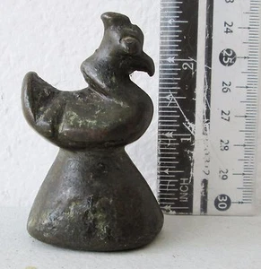 ¡ALTA CALIDAD! Pájaro Hintha de bronce antiguo peso opio 300 g - Imagen 1 de 3