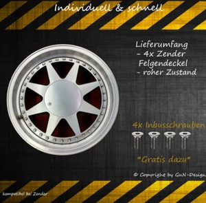 Zender Deckel passend für Zender gecleant flach 4xNabendeckel  Styling 16-17 - Bild 1 von 2