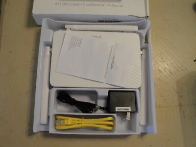 AC1200 Wireless Router 2.4G/5G Dual Band 1200Mbps WiFi Gigabit T18-21K #E97 - Image 1 of 4