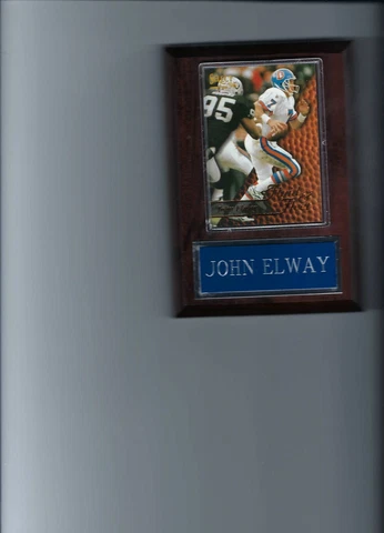JOHN ELWAY PLAQUE DENVER BRONCOS FOOTBALL NFL   C3 Cover
