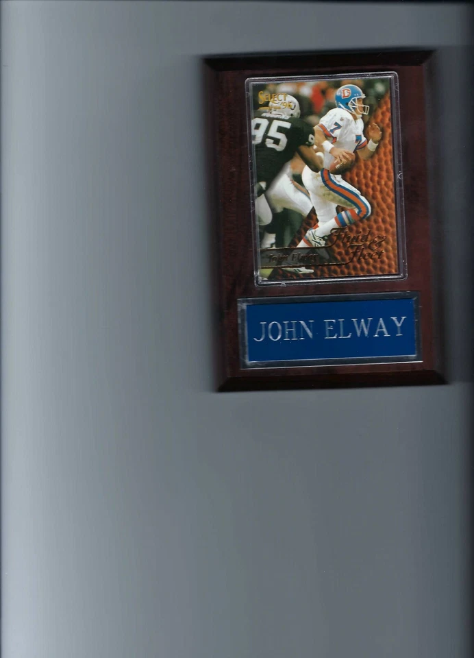 PLACA JOHN ELWAY DENVER BRONCOS FUTBOL NFL C3 Foto 1 de 1