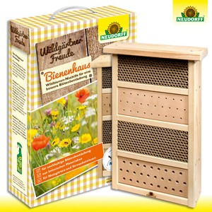 Neudorff WildgärtnerFreude 1 Stück Bienenhaus | Wildbienenhaus | Insektenhotel