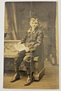 RPPC Postcard Young Boy NOKO Harrisburg PA Norman Kleinfelter - Picture 1 of 4