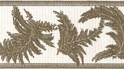 古董金蕨漩涡金白色优雅维多利亚复古墙纸墙边 — 第 1/2 张图片