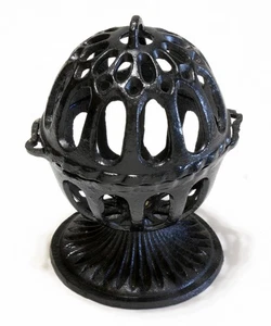 Twine String Ball Holder Cast Iron Dispenser With Base 2 Piece Hanging Vintage - Picture 1 of 4