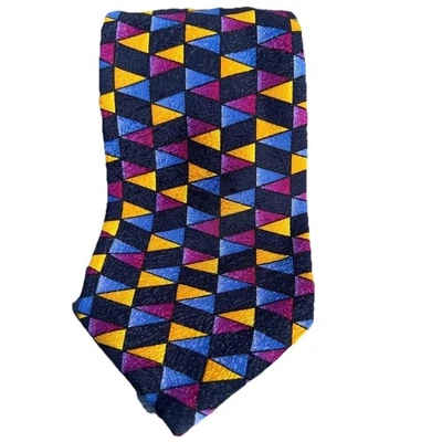 Corbata Missoni Nieman Marcus vintage para hombre formal multicolor seda estampado usada en excelente estado Foto 1 de 4