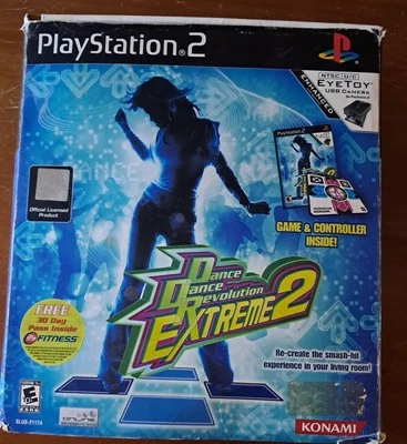 playstation 2 dance dance revolution Extreme 2 mat Untested, 3 Torn Places  - Image 1 of 4
