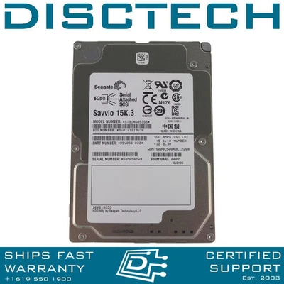 Seagate Savvio ST9146853SS 146GB 15K 6Gbps SFF Serial SCSI / SAS Hard Drive - Image 1 of 2