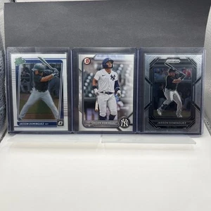 Lot of (3) Jasson Dominguez 2021 - 23 Bowman Donruss  Prizm #RP11 #BD-75 #135 - Picture 1 of 24