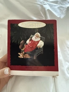 Hallmark Keepsake Ornament Relaxing Moment "Coca-Cola" Santa # QX5356 1993 DE COLECCIÓN - Imagen 1 de 6