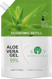 Aloe Vera Gel Puro, 100% Bio, Dopo Sole, after Sun, Corpo, Viso, Mani, Capelli,  - Foto 1 di 12
