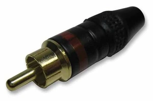 PRO SIGNAL - Plug Phono, Hitam / Merah - Picture 1 of 1